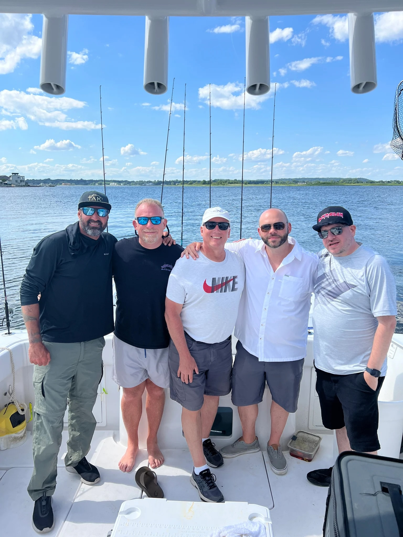 Clients on the boat